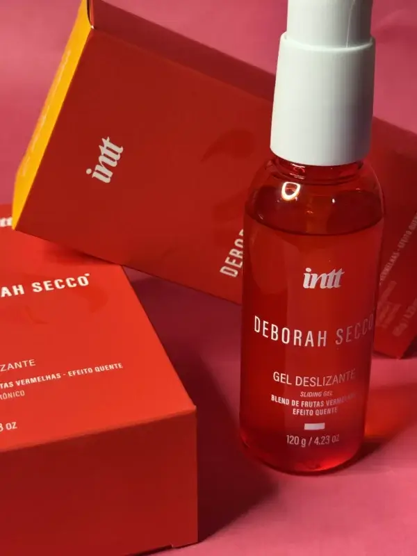 Kit 2 -  Déborah Secco by Intt Esfoliante Íntimo + Gel Clitoriano + Lubrificante Quente com Sabor - Imagem 2