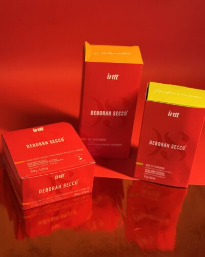 Kit 2 -  Déborah Secco by Intt Esfoliante Íntimo + Gel Clitoriano + Lubrificante Quente com Sabor
